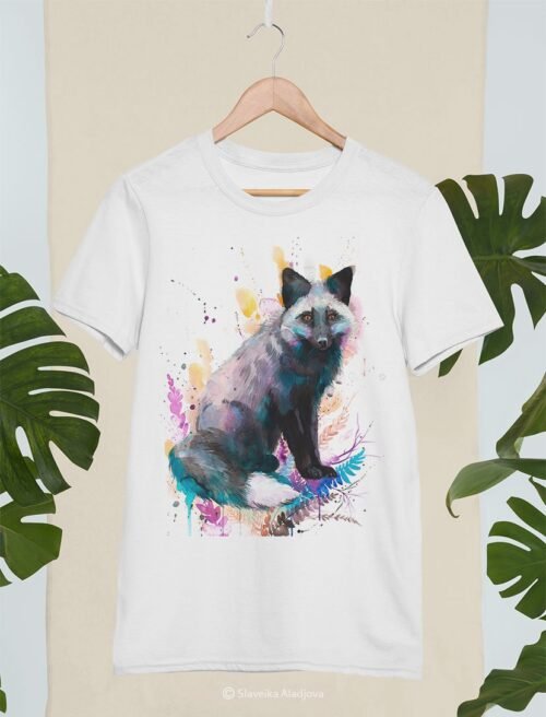 Silver fox art T-shirt
