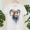 Mouflon art T-shirt
