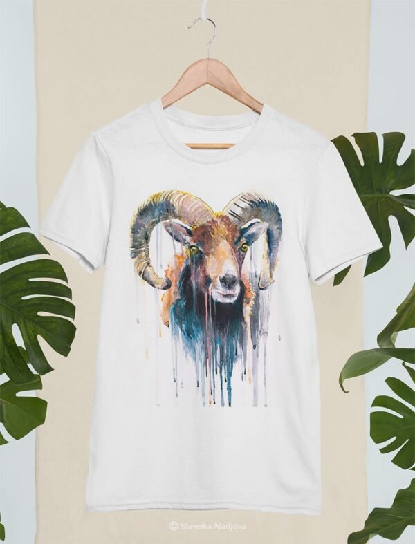 Mouflon art T-shirt