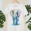 African Elephant art T-shirt