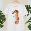 Seahorse art T-shirt