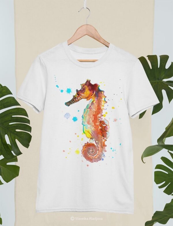 Seahorse art T-shirt