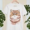 Exotic Shorthair cat art T-shirt