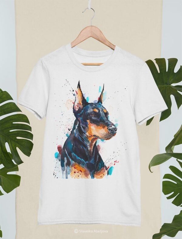 Doberman art T-shirt