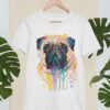Pug art T-shirt