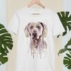 Weimaraner art T-shirt