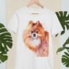 Pomeranian art T-shirt