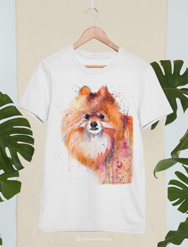 Pomeranian art T-shirt