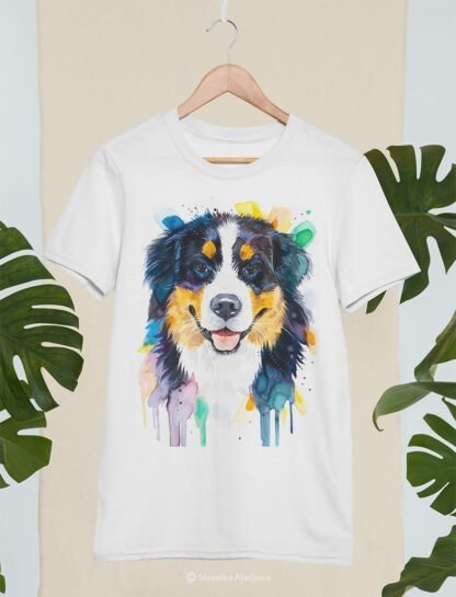 Bernese Mountain Dog art T-shirt