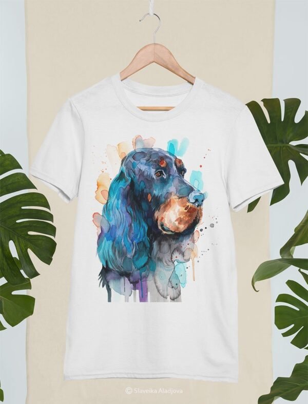 Gordon Setter art T-shirt