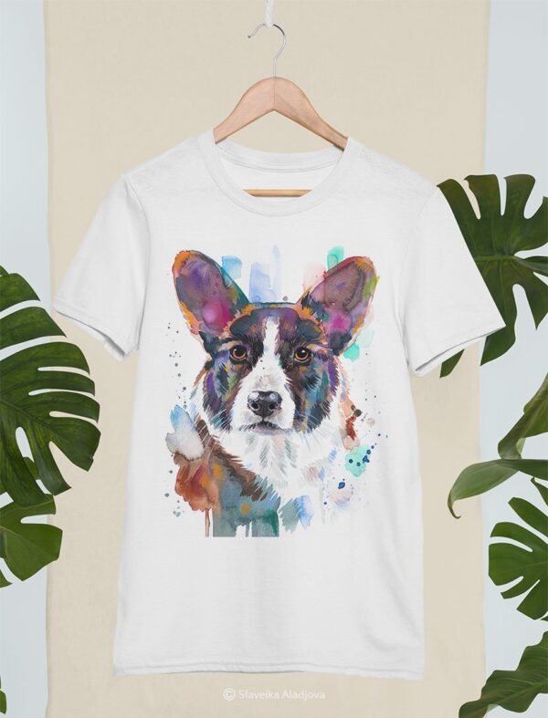 Cardigan Welsh Corgi art T-shirt