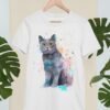Chartreux cat art T-shirt