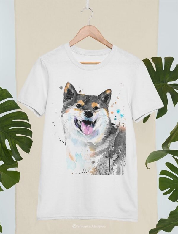 Black And Tan Shiba Inu art T-shirt Black And Tan Shiba Inu art T-shirt