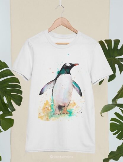 Gentoo penguin art T-shirt
