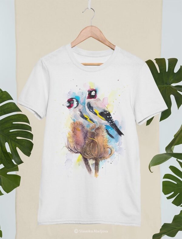Goldfinch art T-shirt