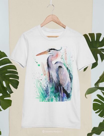 Great blue heron art T-shirt