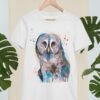 Great grey owl art T-shirt