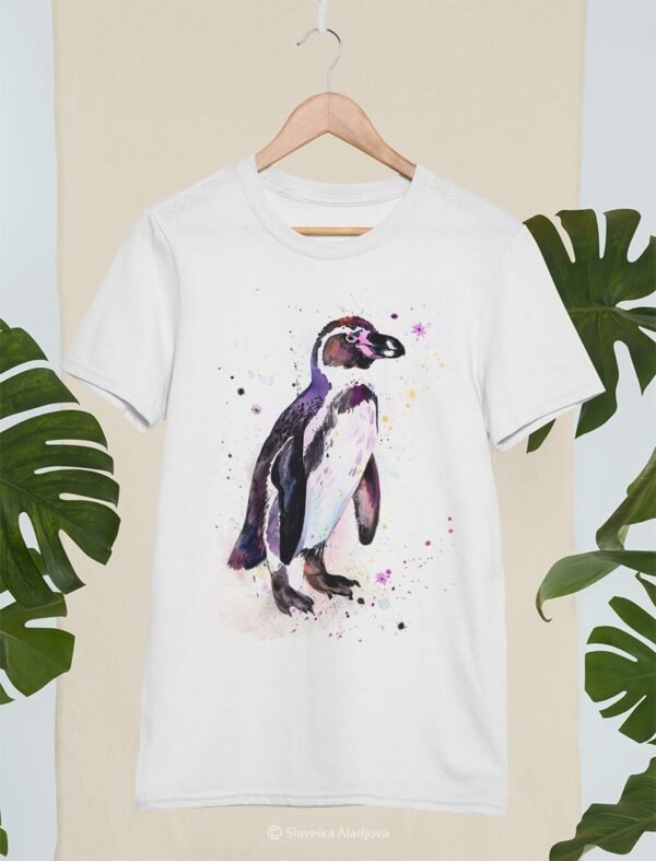Humboldt penguin art T-shirt