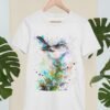 Long-tailed tit art T-shirt