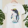 Macaroni penguin art T-shirt