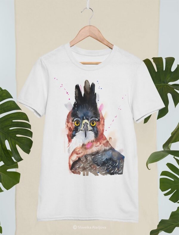 Ornate hawk-eagle art T-shirt