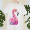 Pink Flamingo art T-shirt
