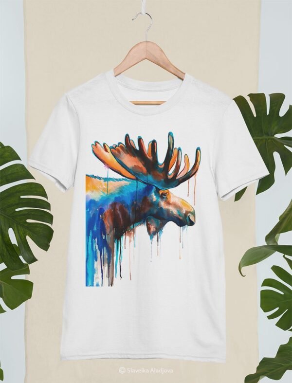 Moose art T-shirt