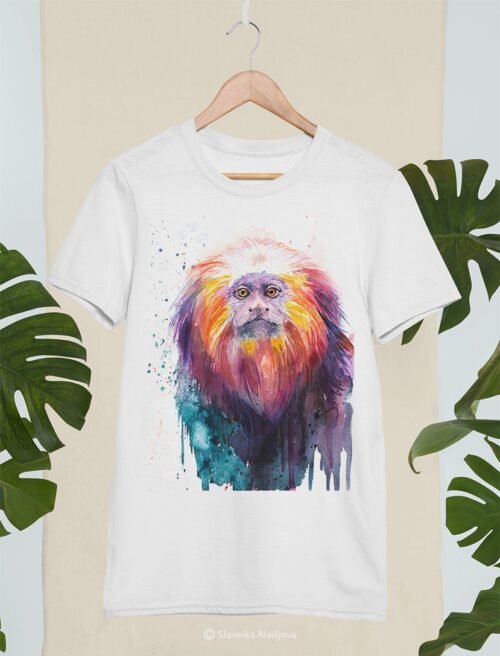 Golden lion tamarin art T-shirt