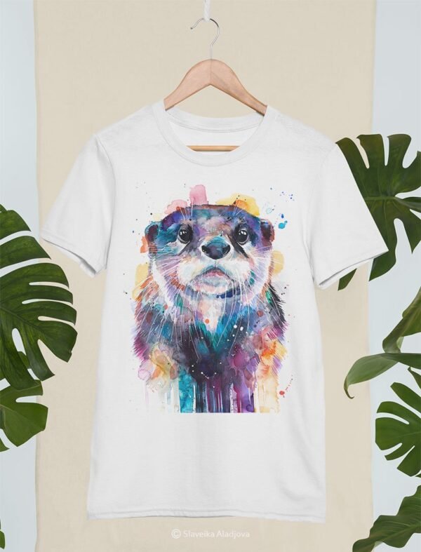 Otter art T-shirt