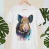 Wild boar art T-shirt