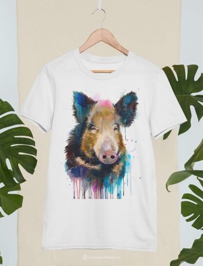 Wild boar art T-shirt