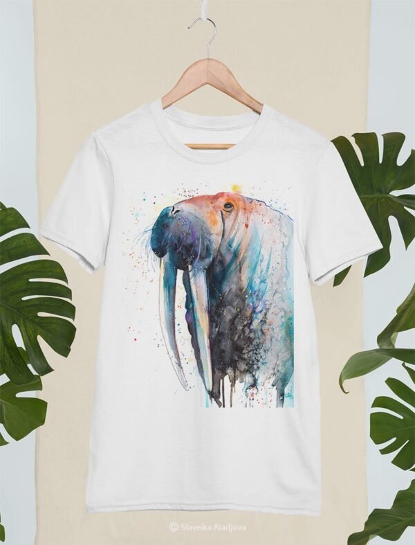 Walrus art T-shirt Walrus art T-shirt