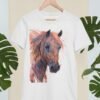 Brown Arabian horse art T-shirt