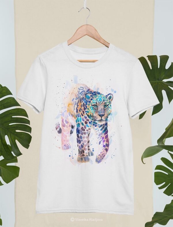 Amur leopard art T-shirt