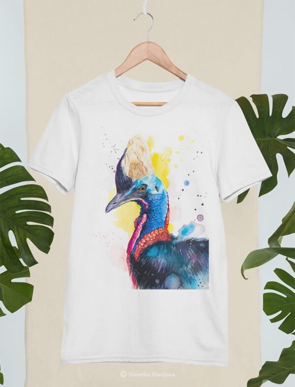 Cassowary bird art T-shirt