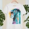 Colorful Chimp art T-shirt
