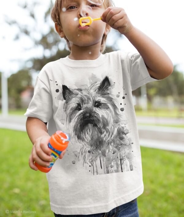 Black and white Cairn Terrier T-shirt