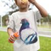 Pigeon art T-shirt