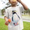 Rockhopper penguin art T-shirt
