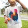 Rooster Colorful art T-shirt