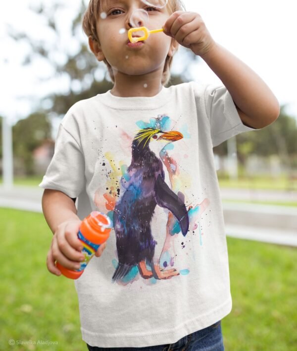 Royal penguin art T-shirt