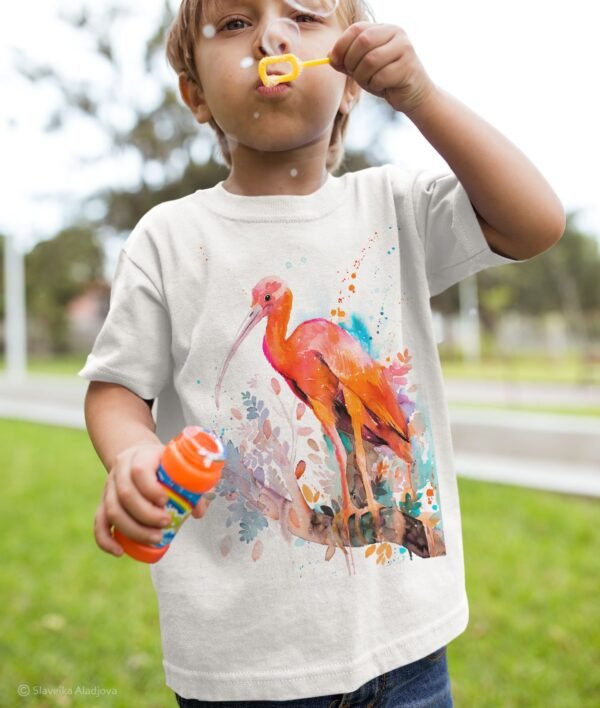 Scarlet Ibis art T-shirt