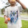Screech owl art T-shirt