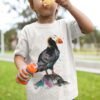 Tufted puffin art T-shirt