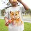 Cat art T-shirt