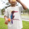 White-throated Kingfisher art T-shirt