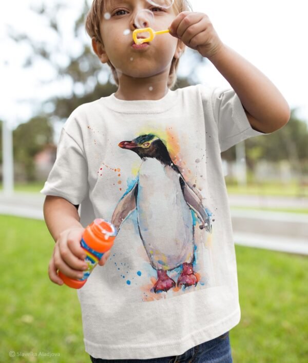 Yellow-eyed Penguin art T-shirt