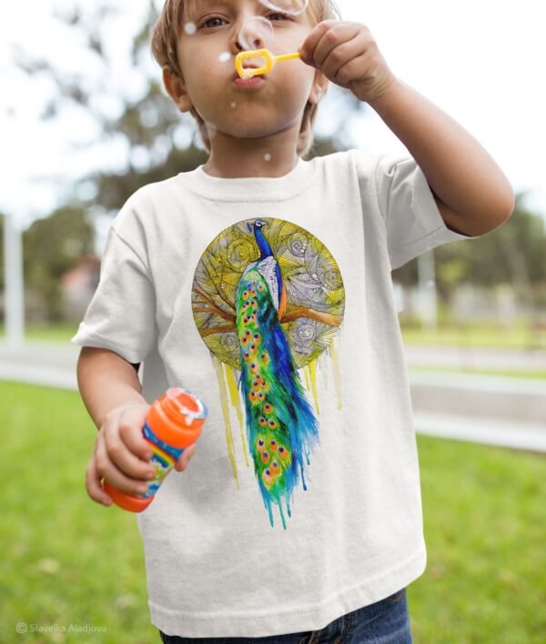 Peacock art T-shirt