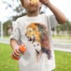 Lion girl art T-shirt