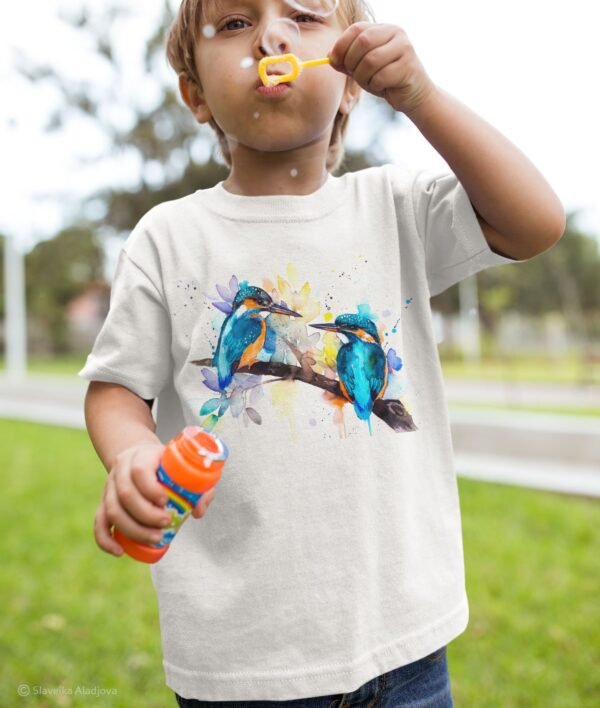 Common kingfisher art T-shirt